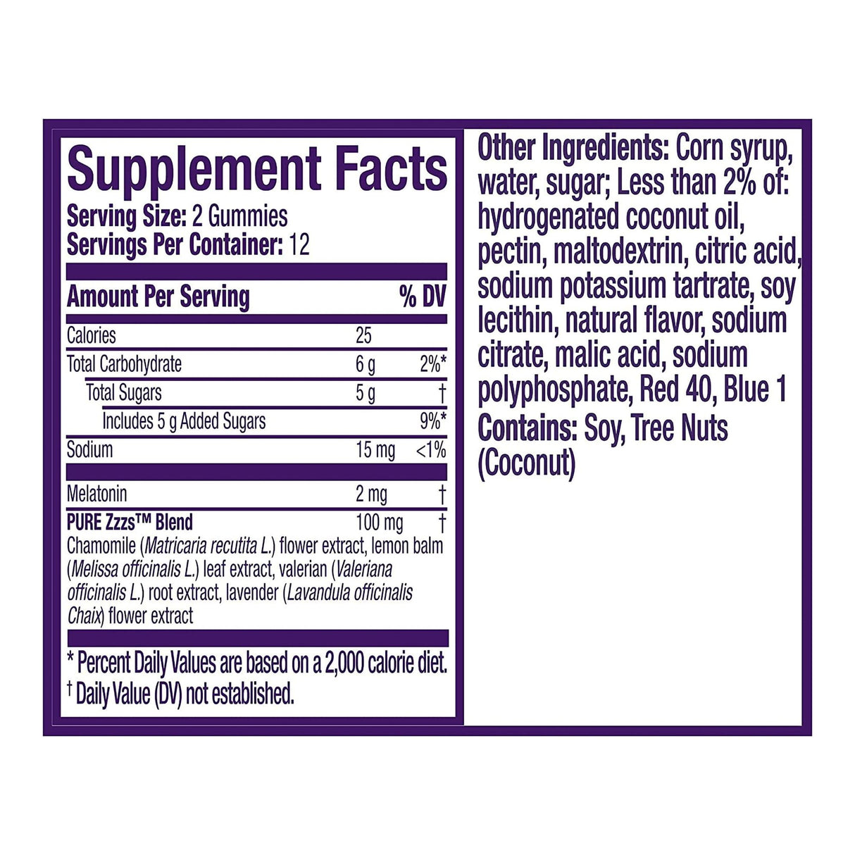 Sleep Aid ZzzQuil PURE Zzzs™ 24 per Bottle Gummy - BeHope