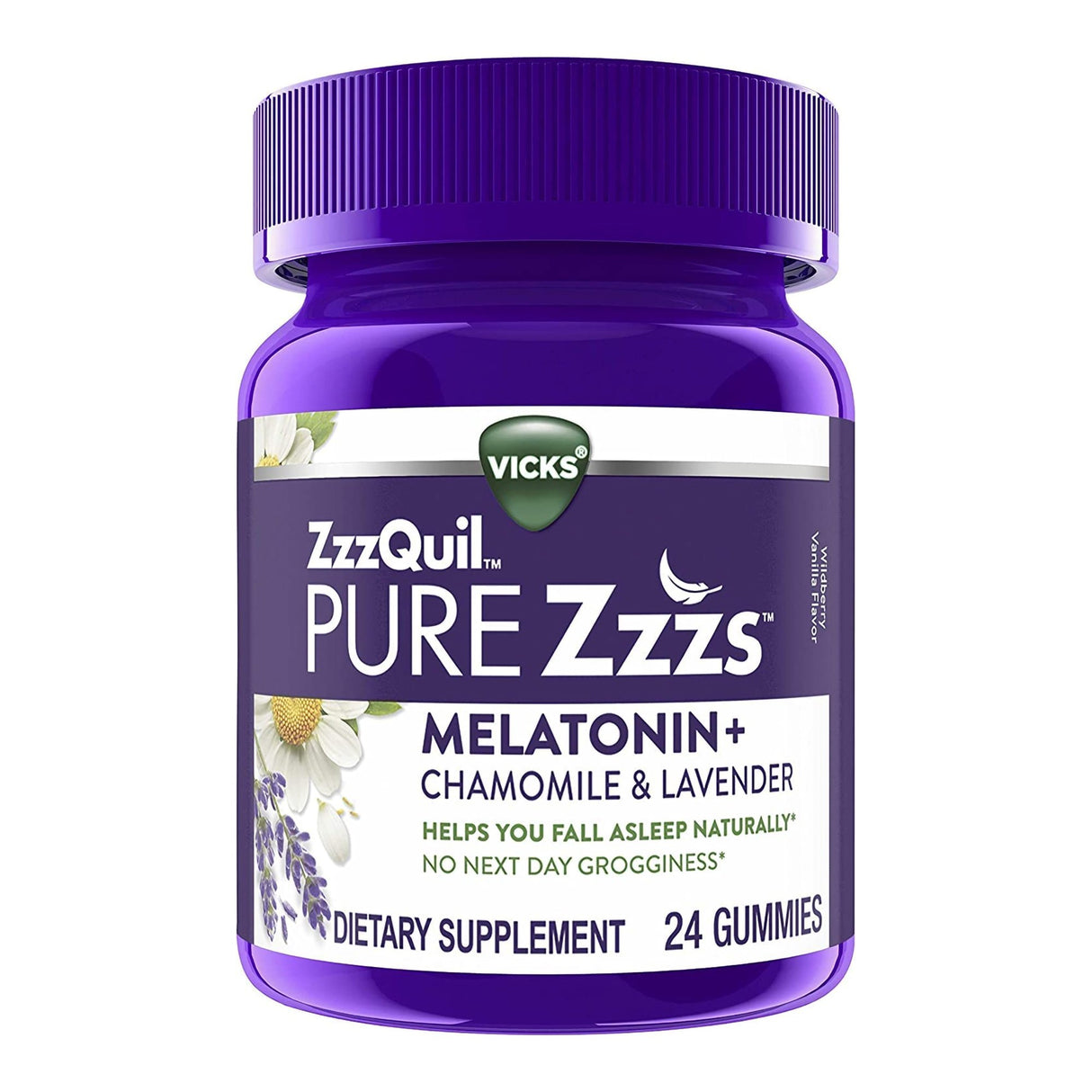 Sleep Aid ZzzQuil PURE Zzzs™ 24 per Bottle Gummy - BeHope