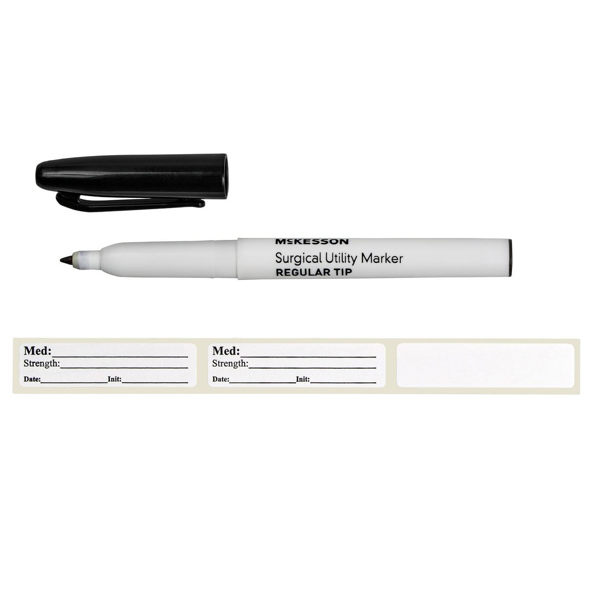 McKesson Surgical Utility Marker Permanent Black Ink Sterile With Labels - BeHope
