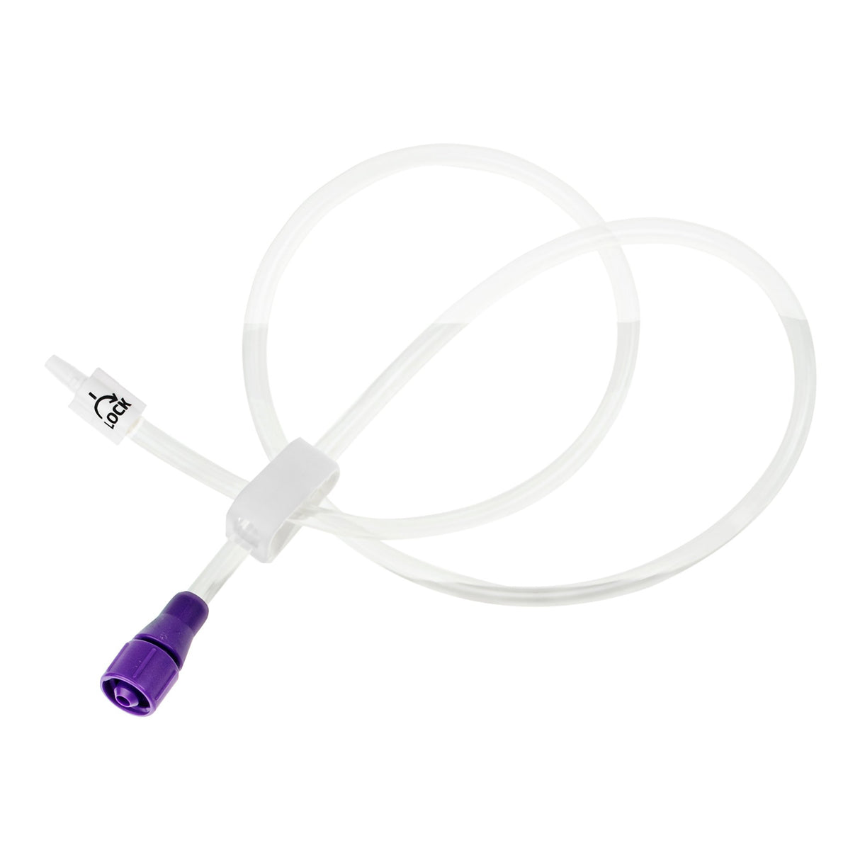 Bolus Enteral Feeding Extension Tube Set McKesson 24 Inch, EnFit, Secure Lock Straight Connector and Clamp, NonSterile - BeHope