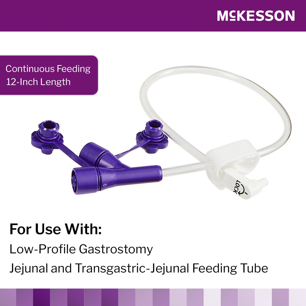 Enteral Feeding Extension Set McKesson 12 Inch, Enfit, Y-Port, Right Angle Connector and Clamp, NonSterile - BeHope
