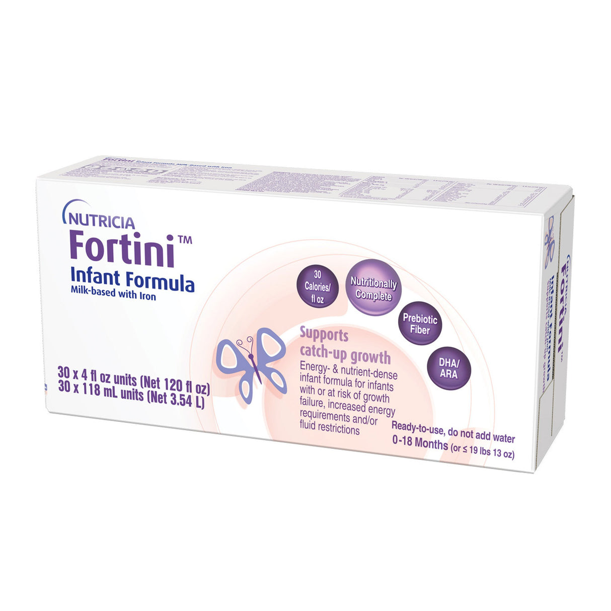 Infant Formula Fortini™ Unflavored 4 oz. Carton Liquid Calories Failure to Thrive - BeHope
