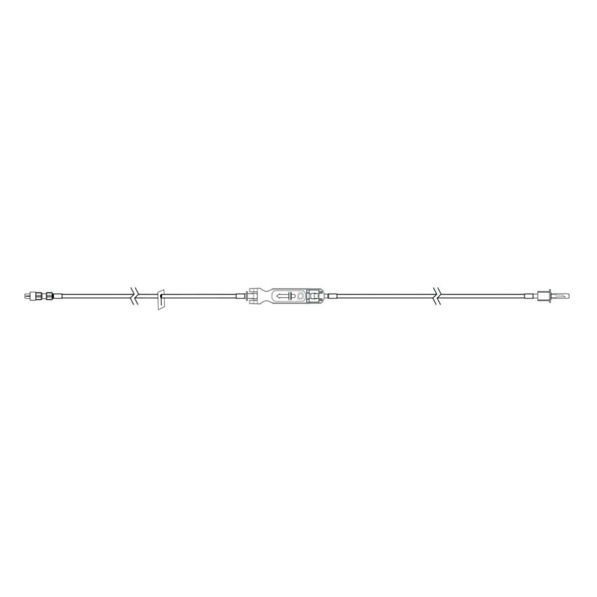 IV Pump Set Sapphire™ Pump Without Ports 20 Drops / mL Drip Rate Without Filter 114 Inch Tubing Solution - BeHope