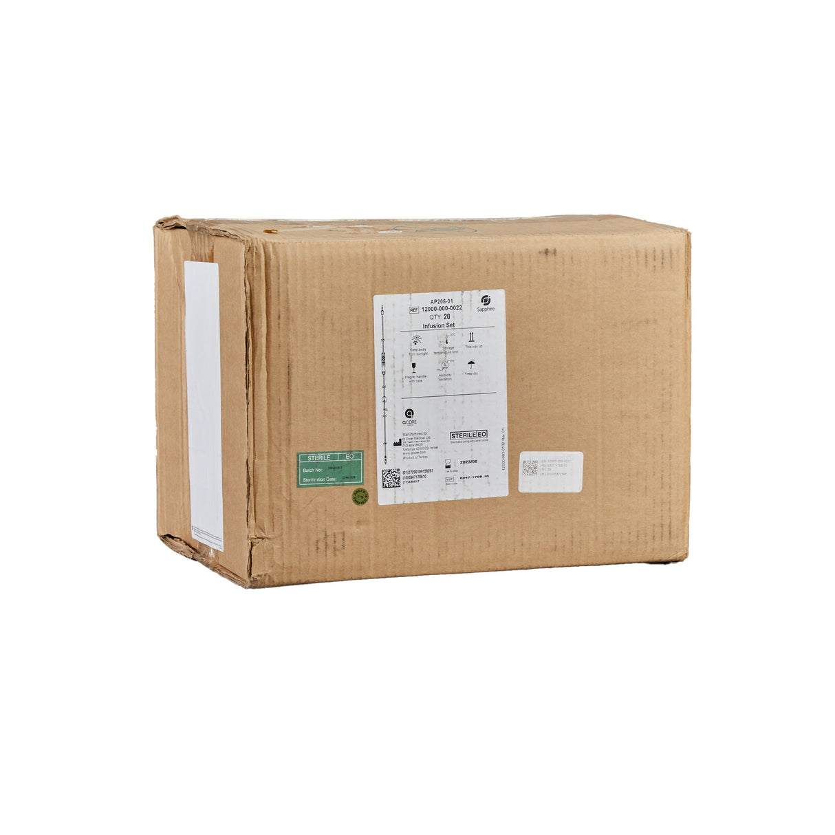 IV Pump Set Sapphire™ Pump 1 Port 20 Drops / mL Drip Rate 1.2 Micron Filter 116 Inch Tubing Solution - BeHope