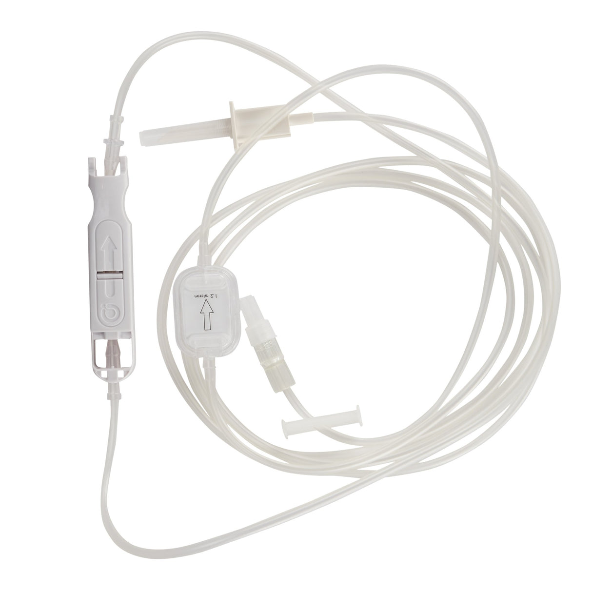 IV Pump Set Sapphire™ Pump 1 Port 20 Drops / mL Drip Rate 1.2 Micron Filter 116 Inch Tubing Solution - BeHope