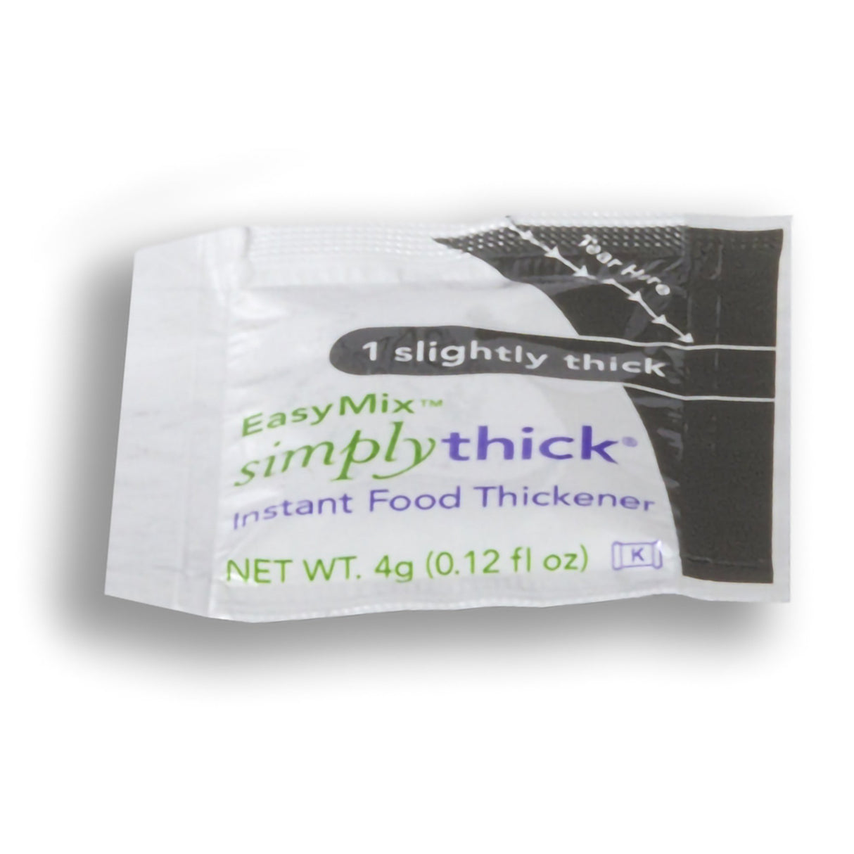 Food and Beverage Thickener SimplyThick® Easy Mix 4 oz. Individual Packet Unflavored Gel IDDSI Level 1 Slightly Thick - BeHope