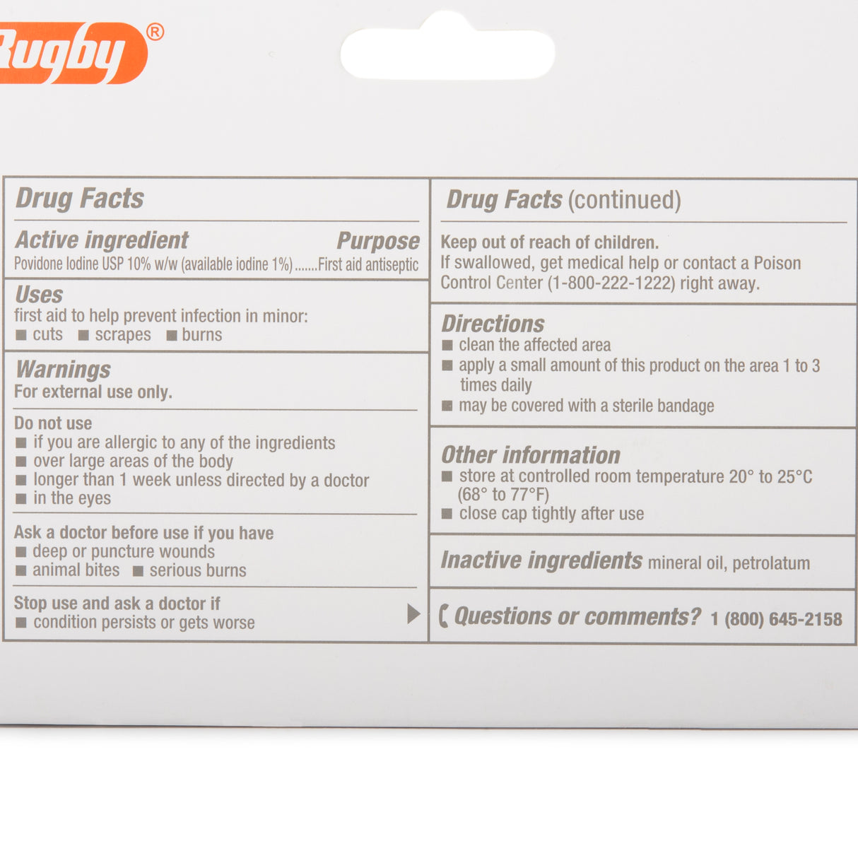 Antiseptic Povidone-Iodine Ointment 1 oz. - BeHope