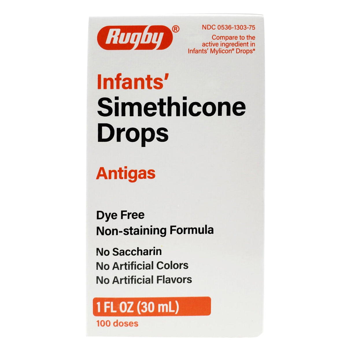 Infant Gas Relief Rugby® 40 mg / 0.6 mL Strength Oral Drops 1 oz. - BeHope