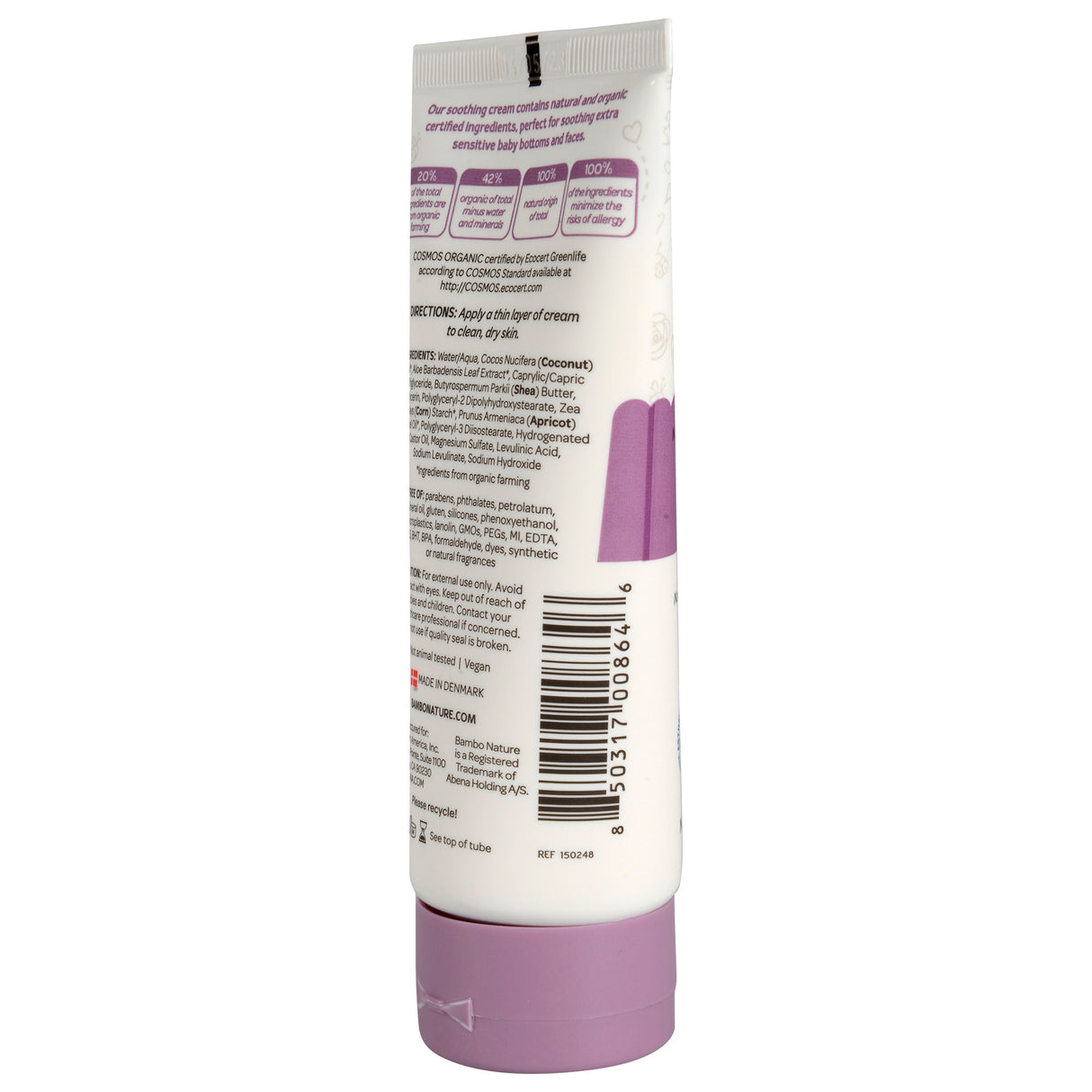 Skin Protectant Bambo® Nature Love Balm 3.4 oz. Tube Unscented Cream - BeHope