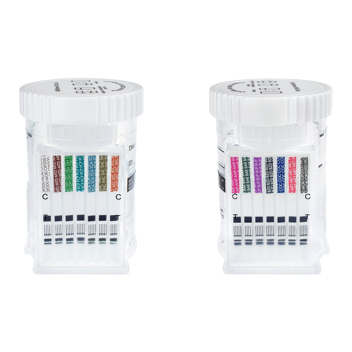 Drugs of Abuse Test Kit McKesson Consult™ AMP, BAR, BUP, BZD, COC, MET, MOR, MOR300, MTD, OXY, PCP, TCA, THC, XTC 25 Tests CLIA Waived - BeHope