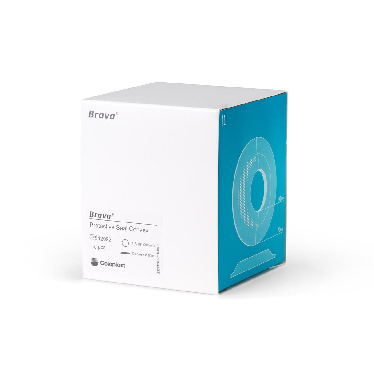 Ostomy Seal Brava® Convex, Starter Hole 1-3/16 Inch (30mm) - BeHope