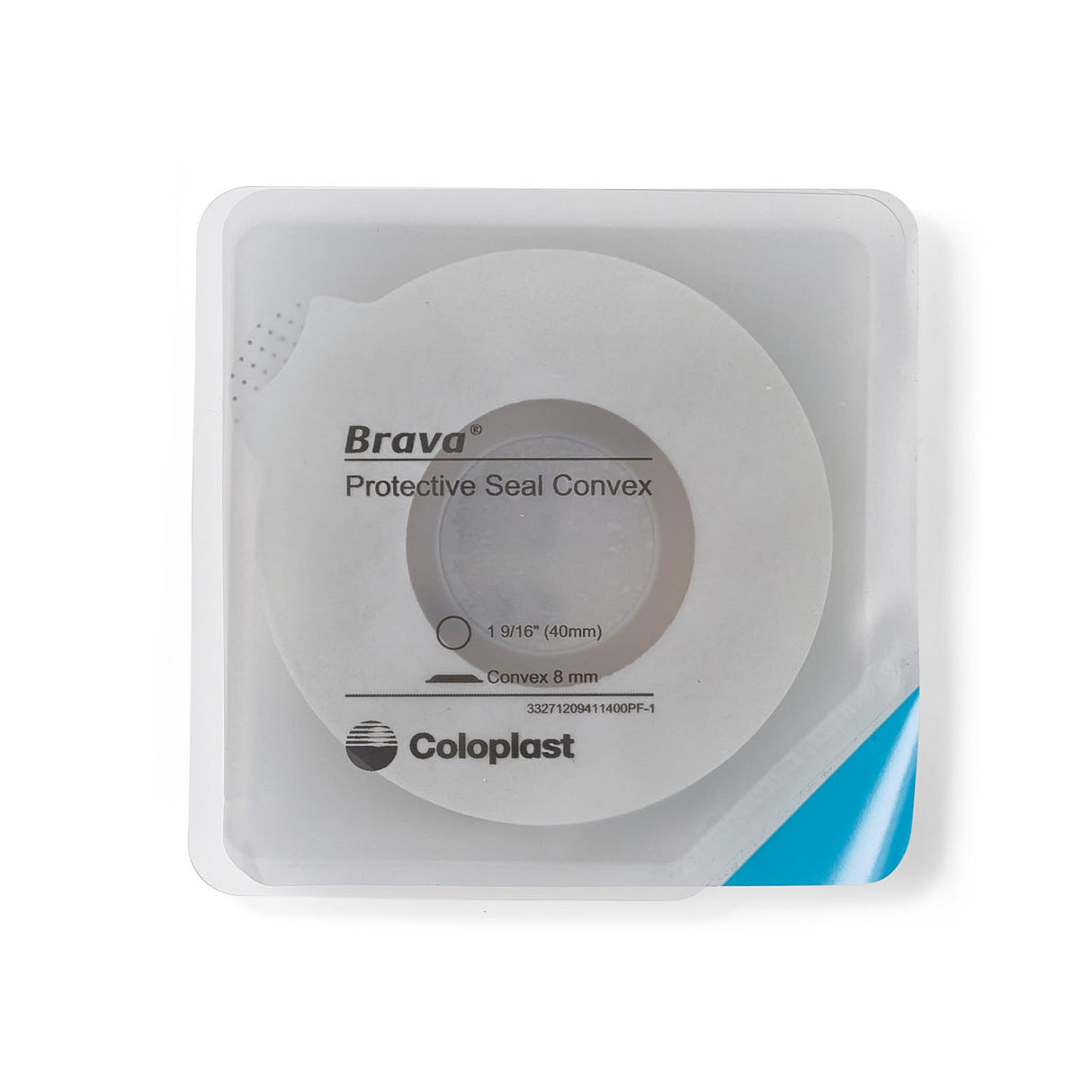 Ostomy Seal Brava® Convex, Starter Hole 1-9/16 Inch (40mm) - BeHope