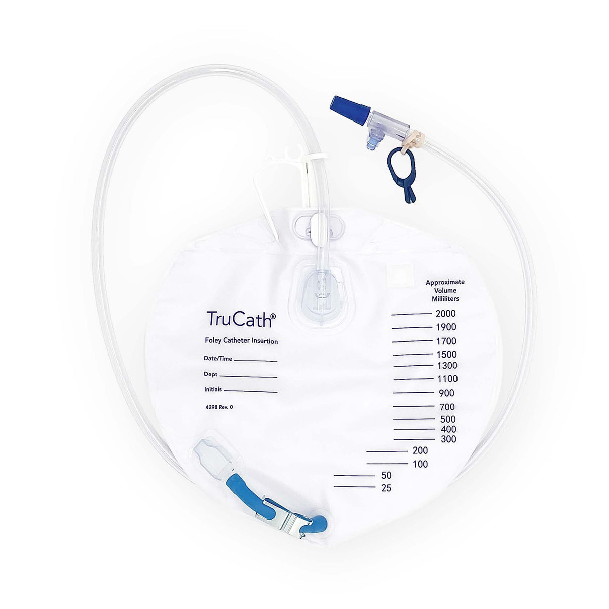 Urinary Drain Bag TruCath® T-tap Drainage Valve Sterile 2,000 mL - BeHope