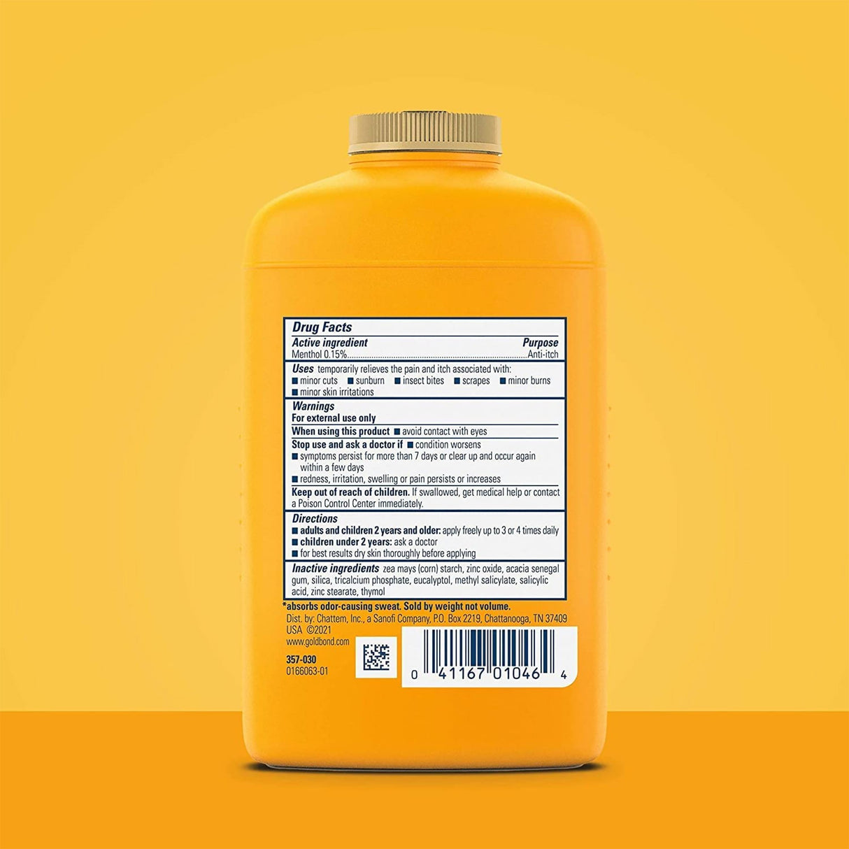 Body Powder Gold Bond® Medicated Original Strength 4 oz. Menthol Scent Shaker Bottle Menthol - BeHope