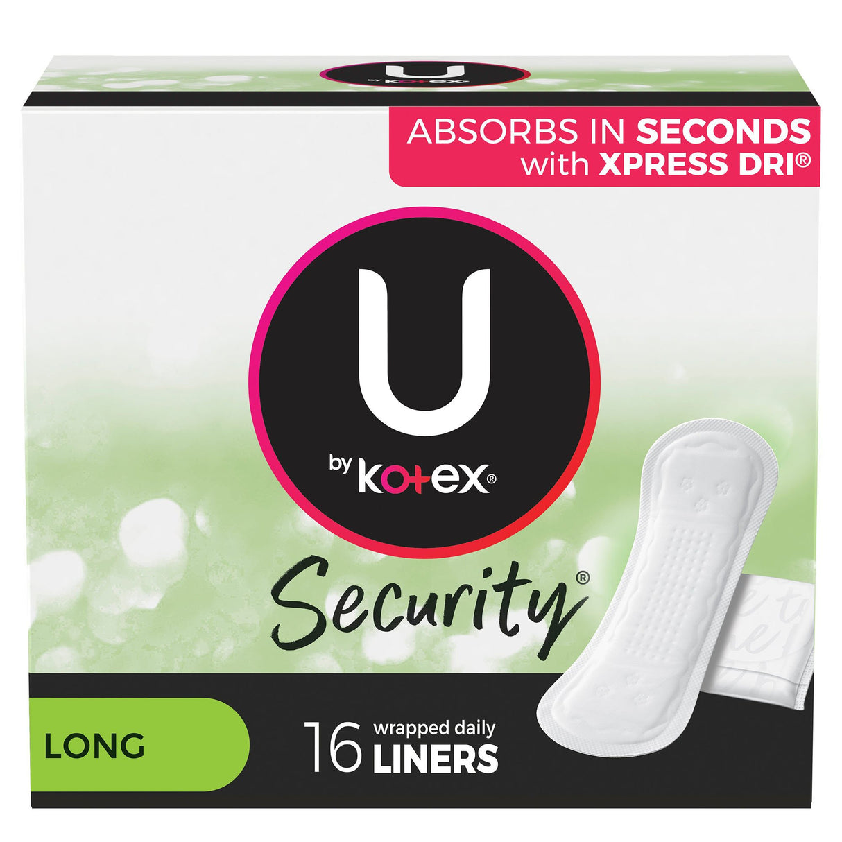 Feminine Pad U by Kotex® Security® Lightdays Regular Absorbency - BeHope