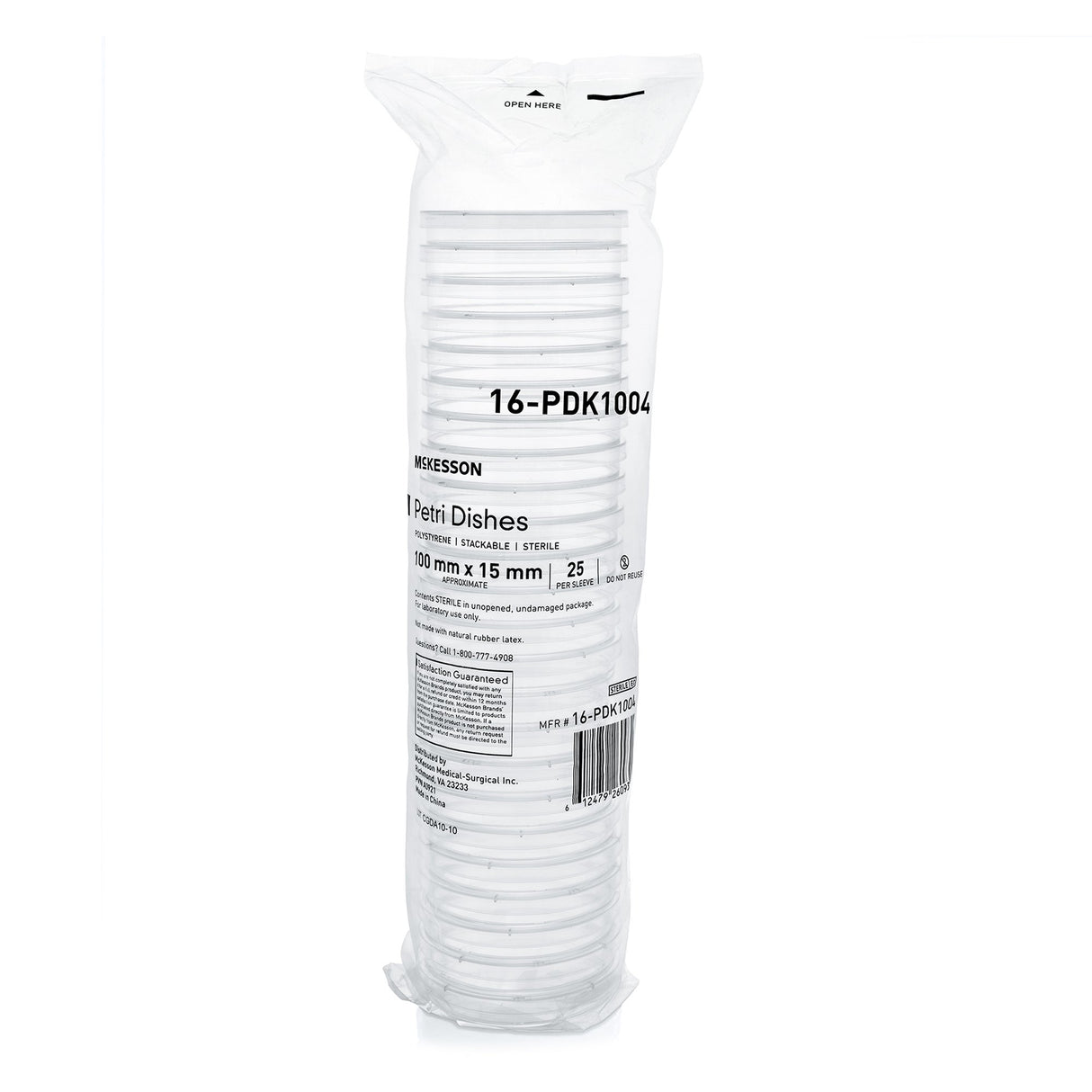 McKesson Polystyrene Petri Dish with Clear Lid - BeHope