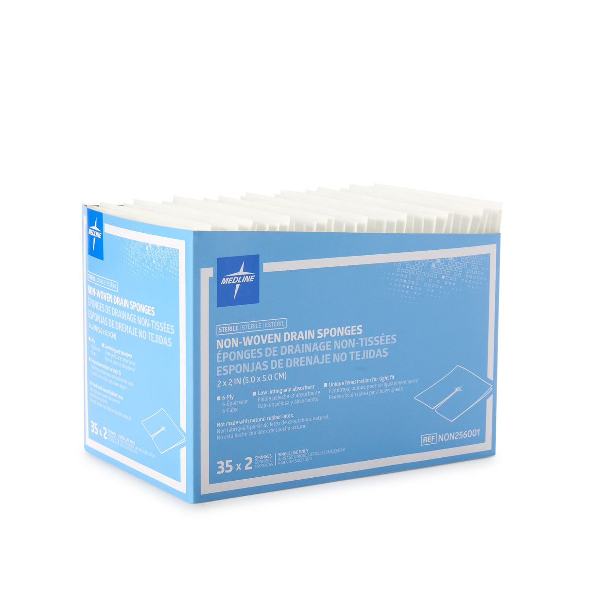 I.V. Sponge Medline 2 X 2 Inch 6-Ply Sterile 2 per Pack - BeHope