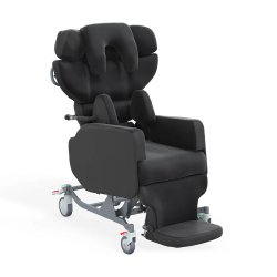 Power Wing Back Recliner Vinyl 4 Inch Casters - Behope