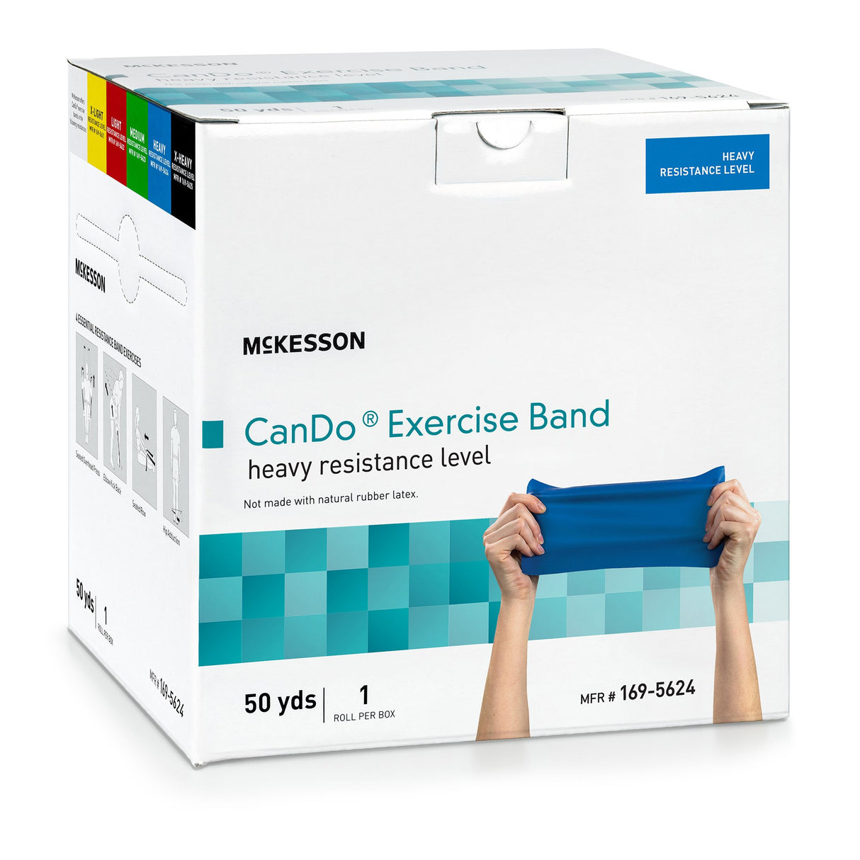 Exercise Resistance Band McKesson CanDo® Blue 5 Inch X 50 Yard Heavy Resistance - BeHope