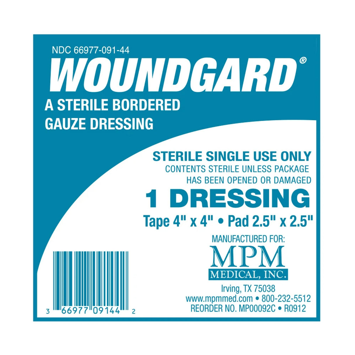 Island Dressing WoundGard® 4 X 4 Inch Square Sterile - BeHope
