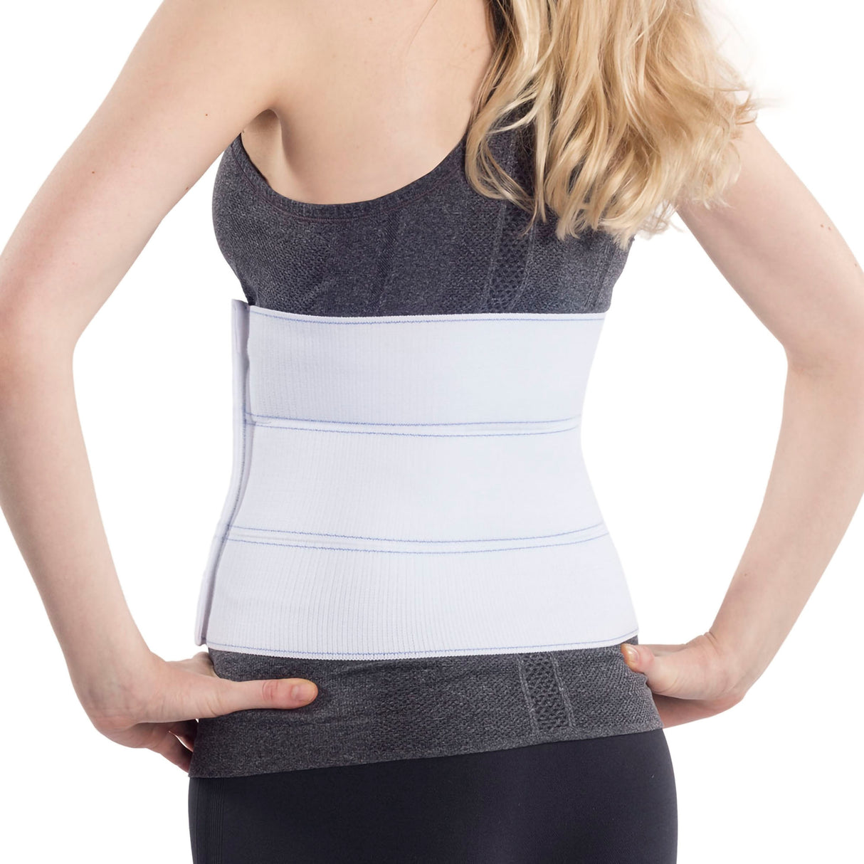 Abdominal Binder NYOrtho Universal Small Hook and Loop Closure 30 to 45 Inch Waist Circumference 9 Inch Height Adult - BeHope