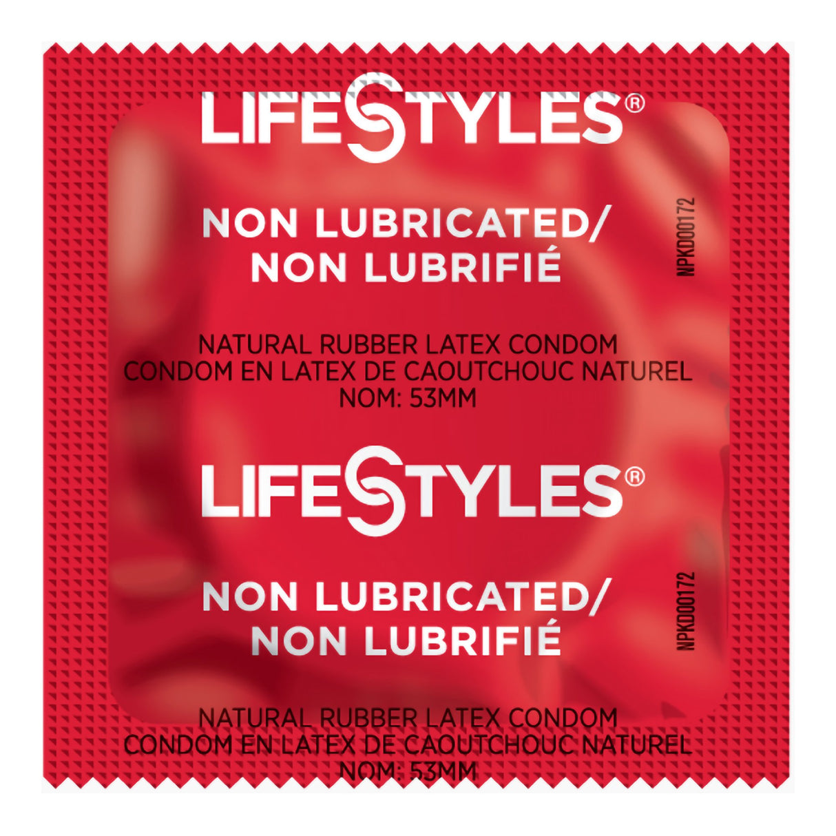 Condom Lifestyles® Non Lubricated One Size Fits Most 1,008 per Case - BeHope