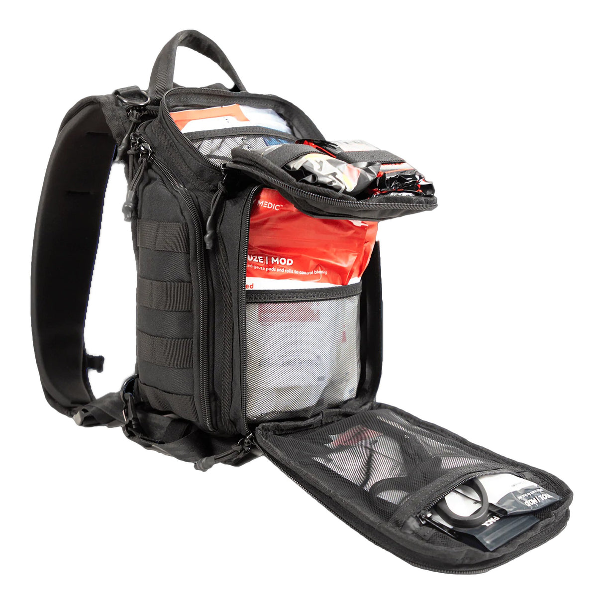 First Aid Kit My Medic™ RECON Pro Black Nylon Backpack - BeHope