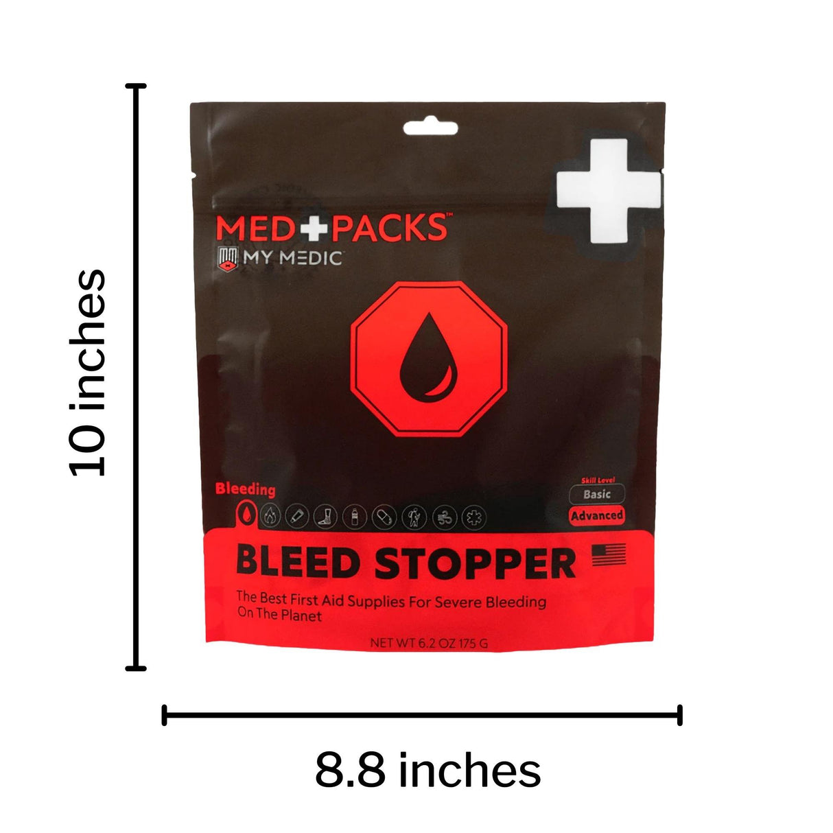 First Aid Kit My Medic™ MED PACKS Bleed Stopper Plastic Pouch - BeHope