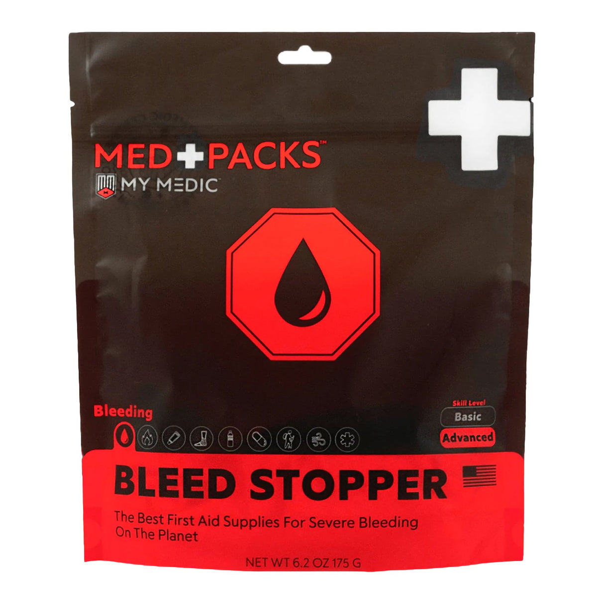 First Aid Kit My Medic™ MED PACKS Bleed Stopper Plastic Pouch - BeHope