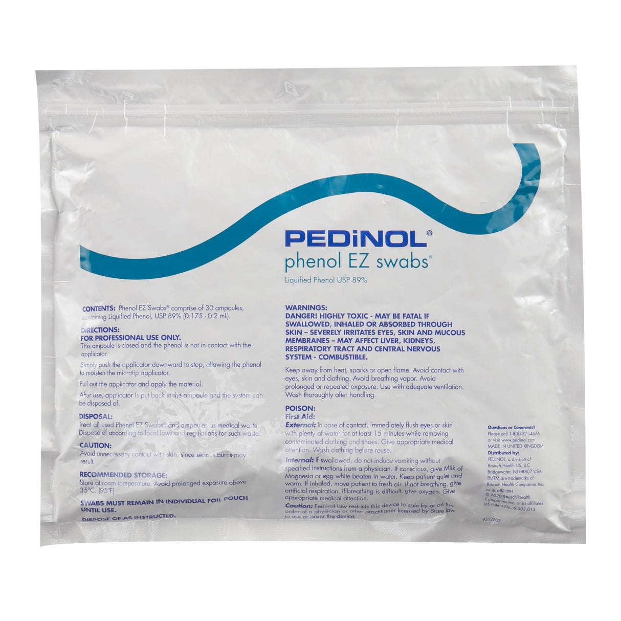 Phenol EZ Swab® Phenol Liquid 89% Liquid 30 Swabs - BeHope