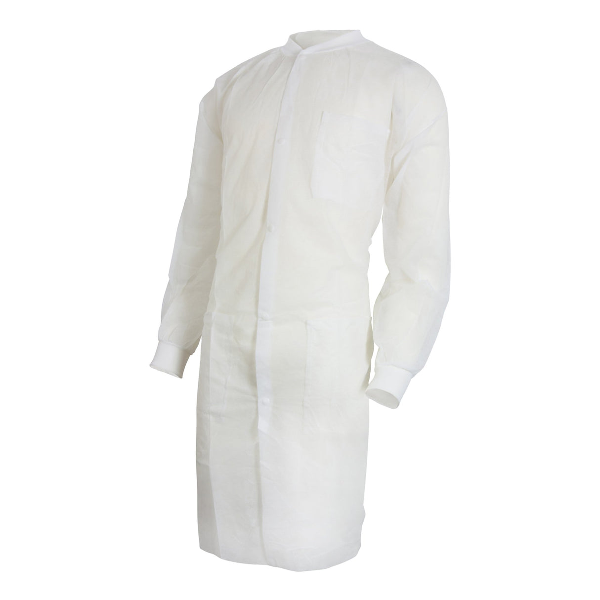 Lab Coat McKesson White Large / X-Large Knee Length Spunbond Polypropylene Disposable - BeHope