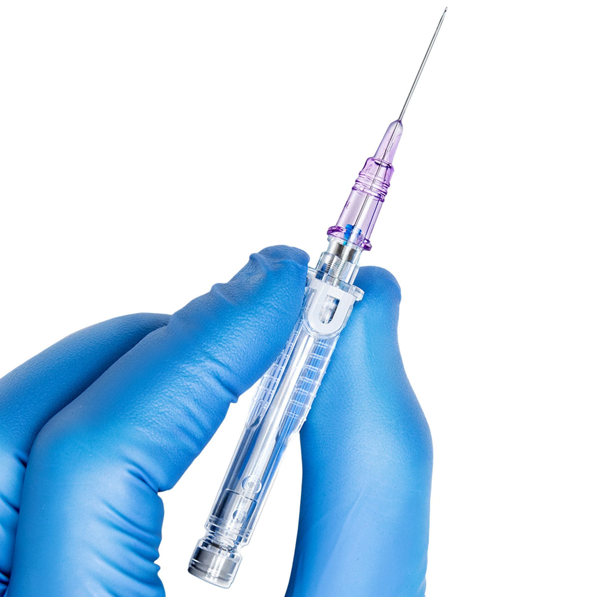 Peripheral IV Catheter SuperCath® 5 26 Gauge 3/4 Inch Polyurethane Straight Hub Non Blood Control Push Button Safety - BeHope