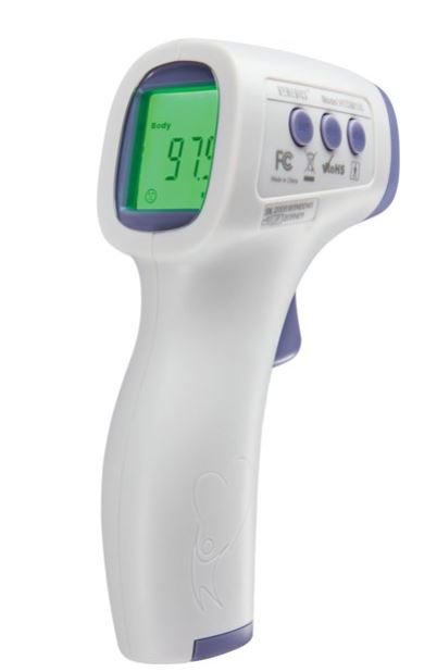 Non-contact Skin Surface Thermometer Homedics with 3-Color Fever Alarm - BeHope