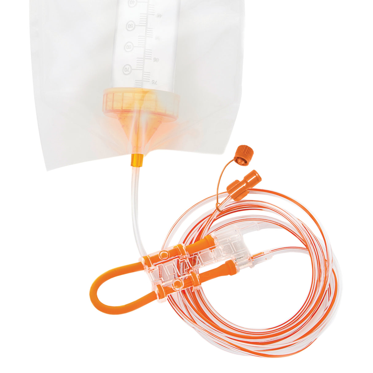 Screw Cap Set with ENFit® Connector Infinity® Orange® - BeHope