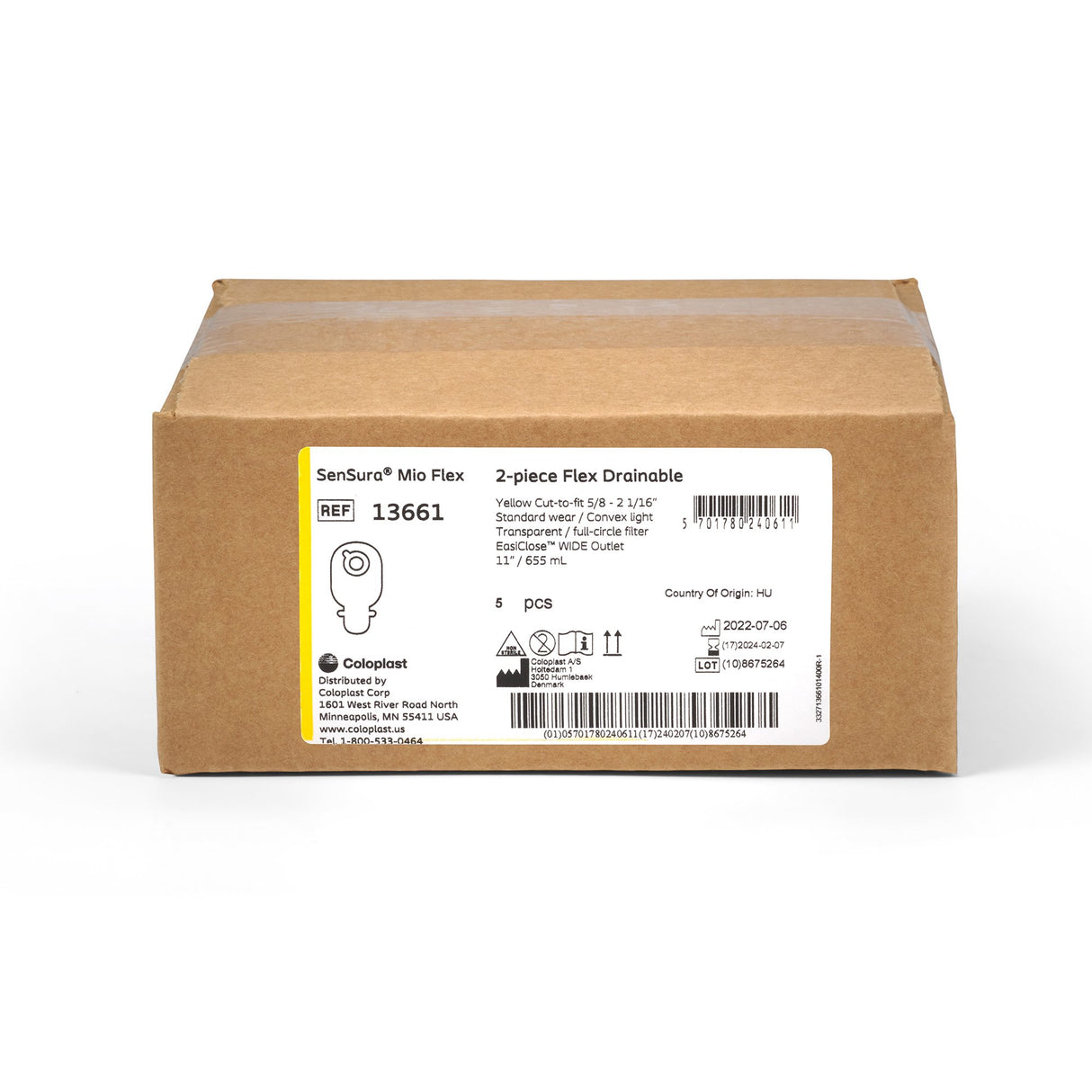 Ostomy Pouch SenSura® Micro Two-Piece System Convex Light Drainable - BeHope