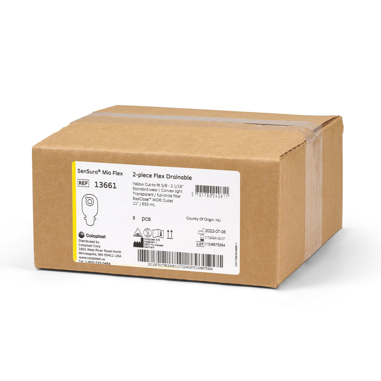 Ostomy Pouch SenSura® Micro Two-Piece System Convex Light Drainable - BeHope