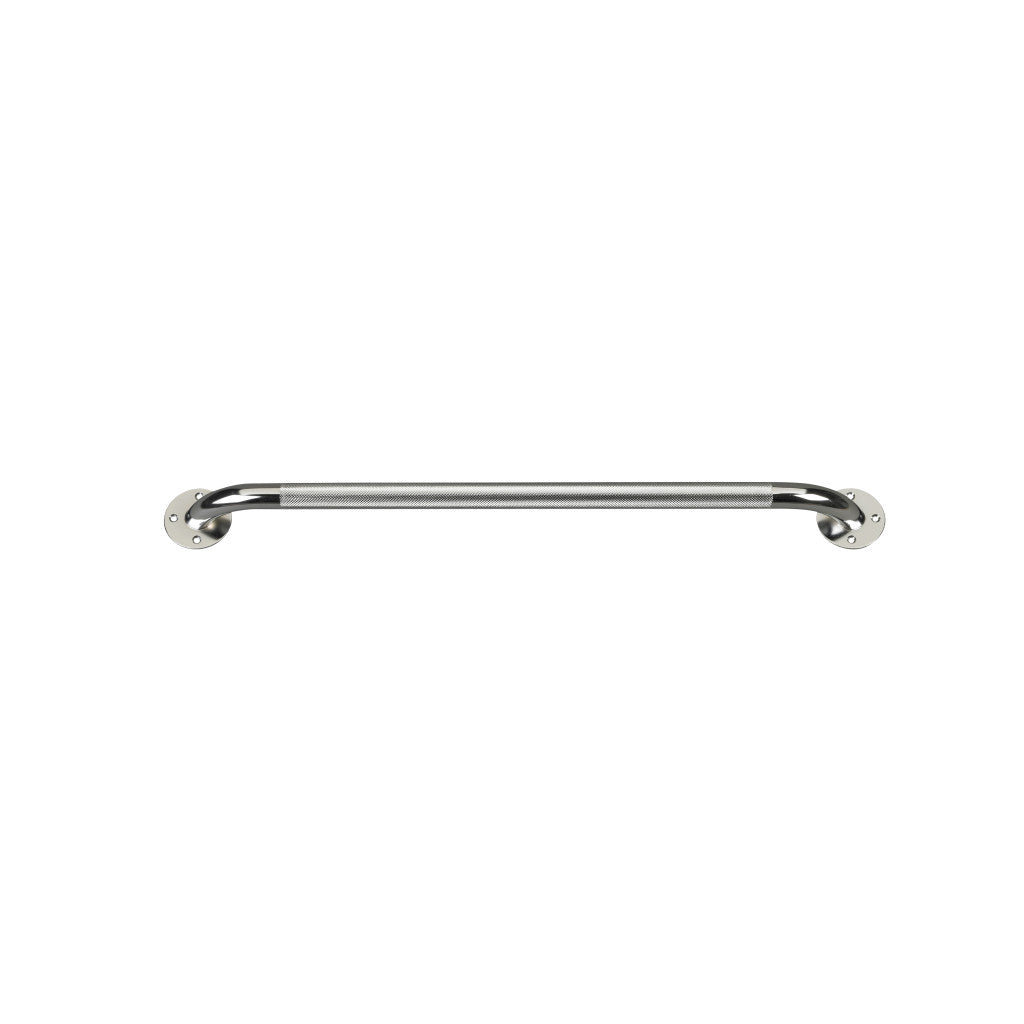 Chrome Knurled Grab Bar - BeHope