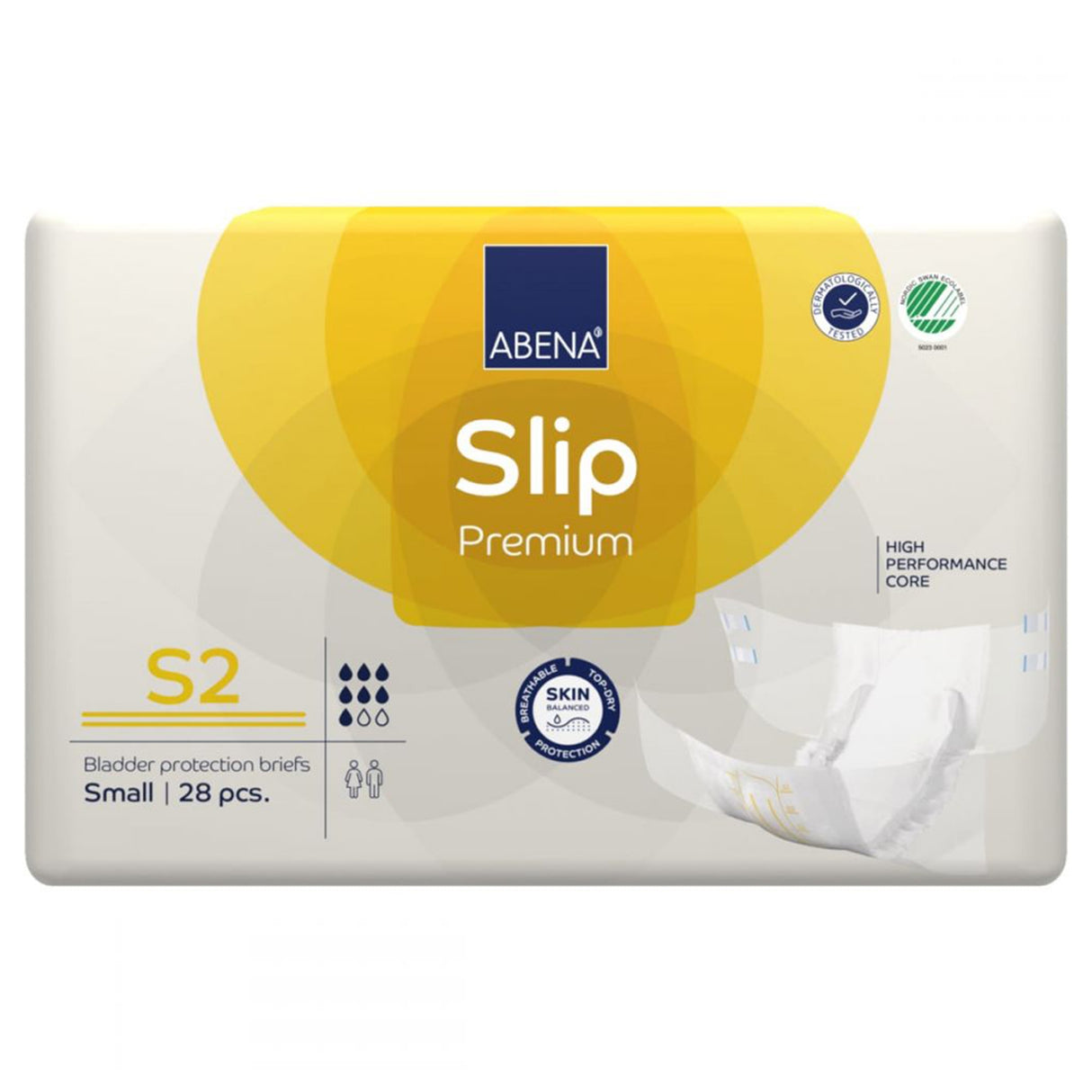 Incontinence Brief Abena® Slip Premium S2 Adult Small Unisex Disposable Heavy Absorbency - BeHope