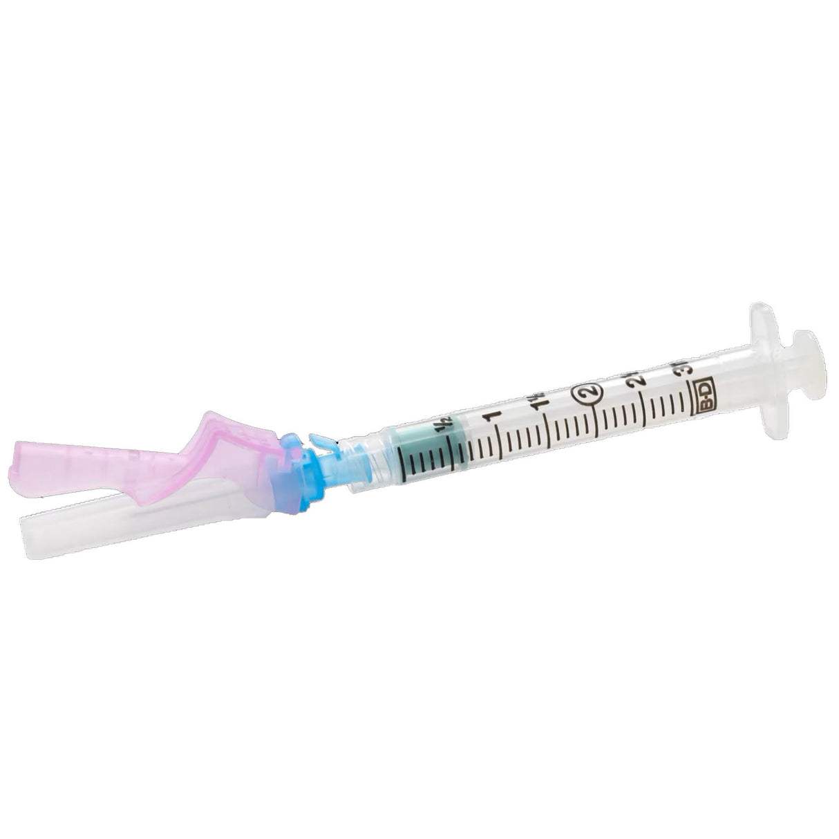 Safety Hypodermic Needle Eclipse™ 1-1/2 Inch Length 23 Gauge Thin Wall Hinged Safety Needle - BeHope