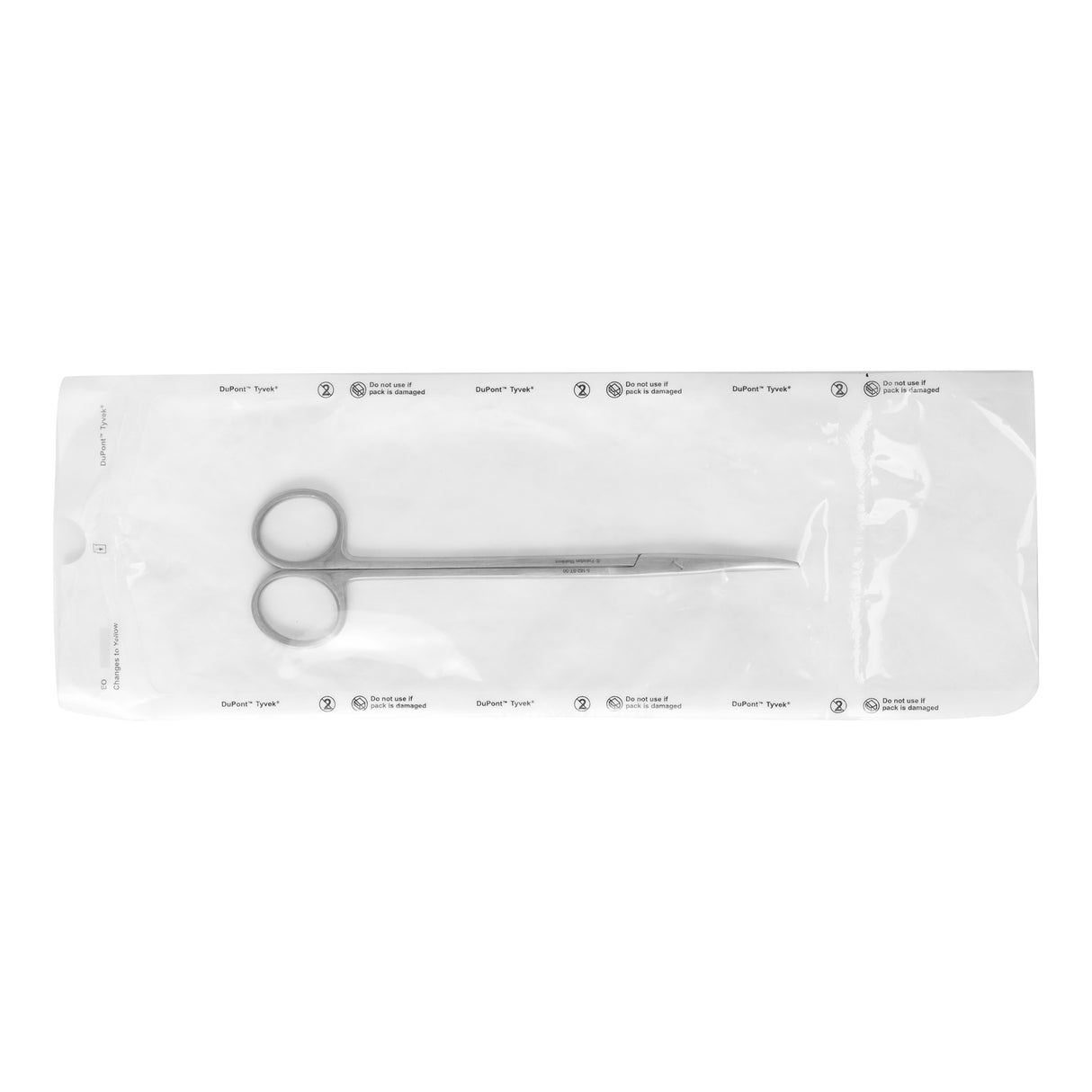 Dissecting Scissors Miltex® Disposable Metzenbaum 7 Inch Length Floor / Office Grade Pakistani Stainless Steel Sterile Finger Ring Handle Curved Blunt Tip / Blunt Tip - BeHope