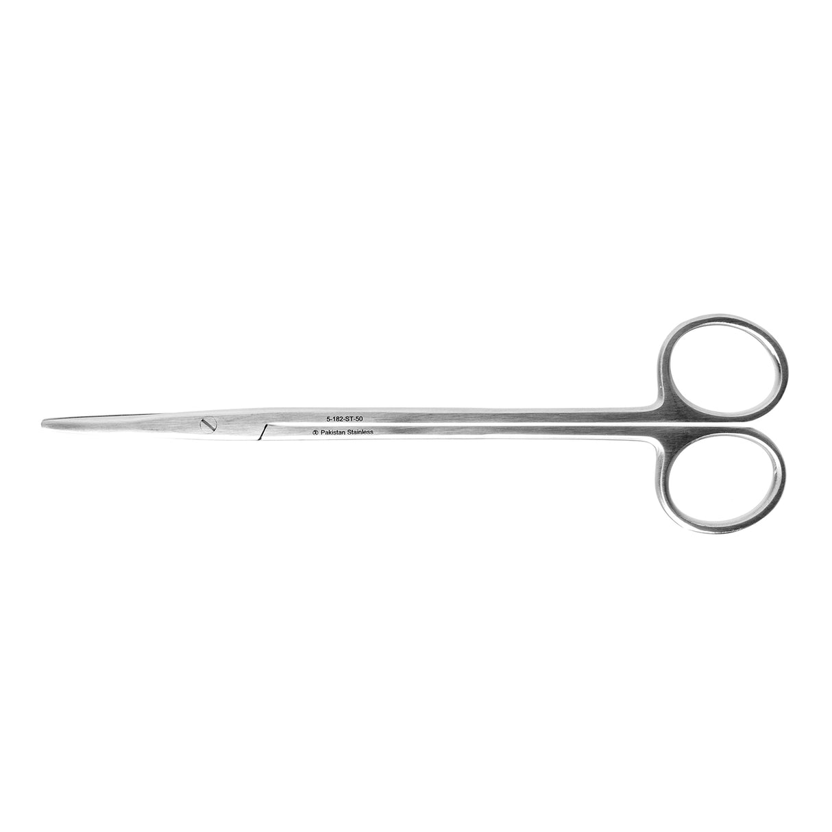 Dissecting Scissors Miltex® Disposable Metzenbaum 7 Inch Length Floor / Office Grade Pakistani Stainless Steel Sterile Finger Ring Handle Curved Blunt Tip / Blunt Tip - BeHope