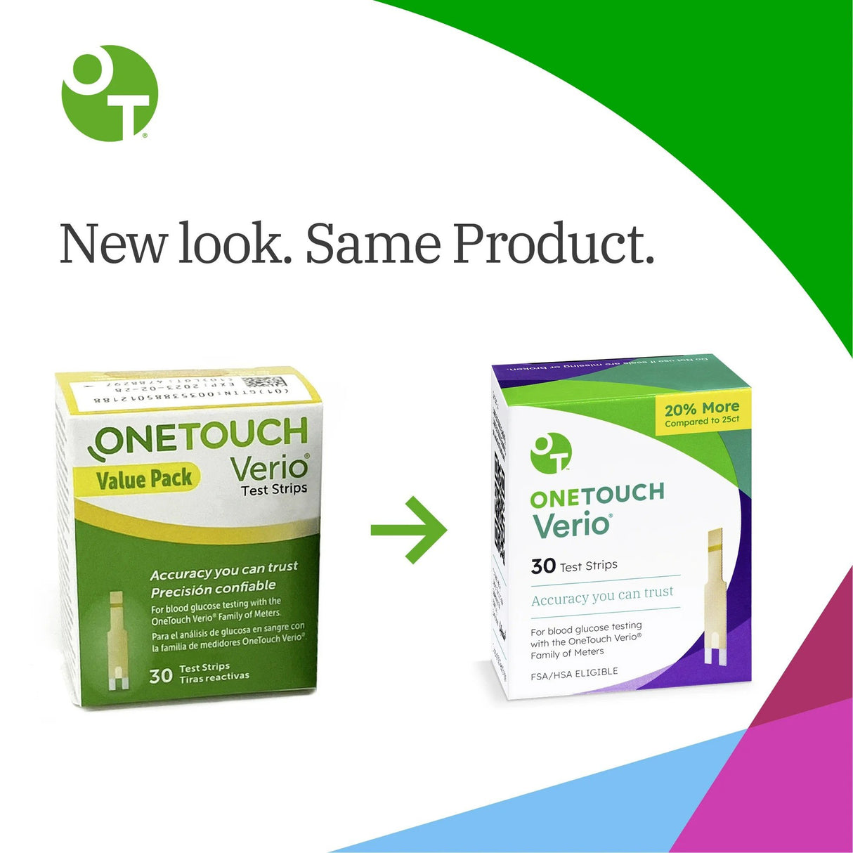 Blood Glucose Test Strips Verio 30 Strips per Pack - BeHope