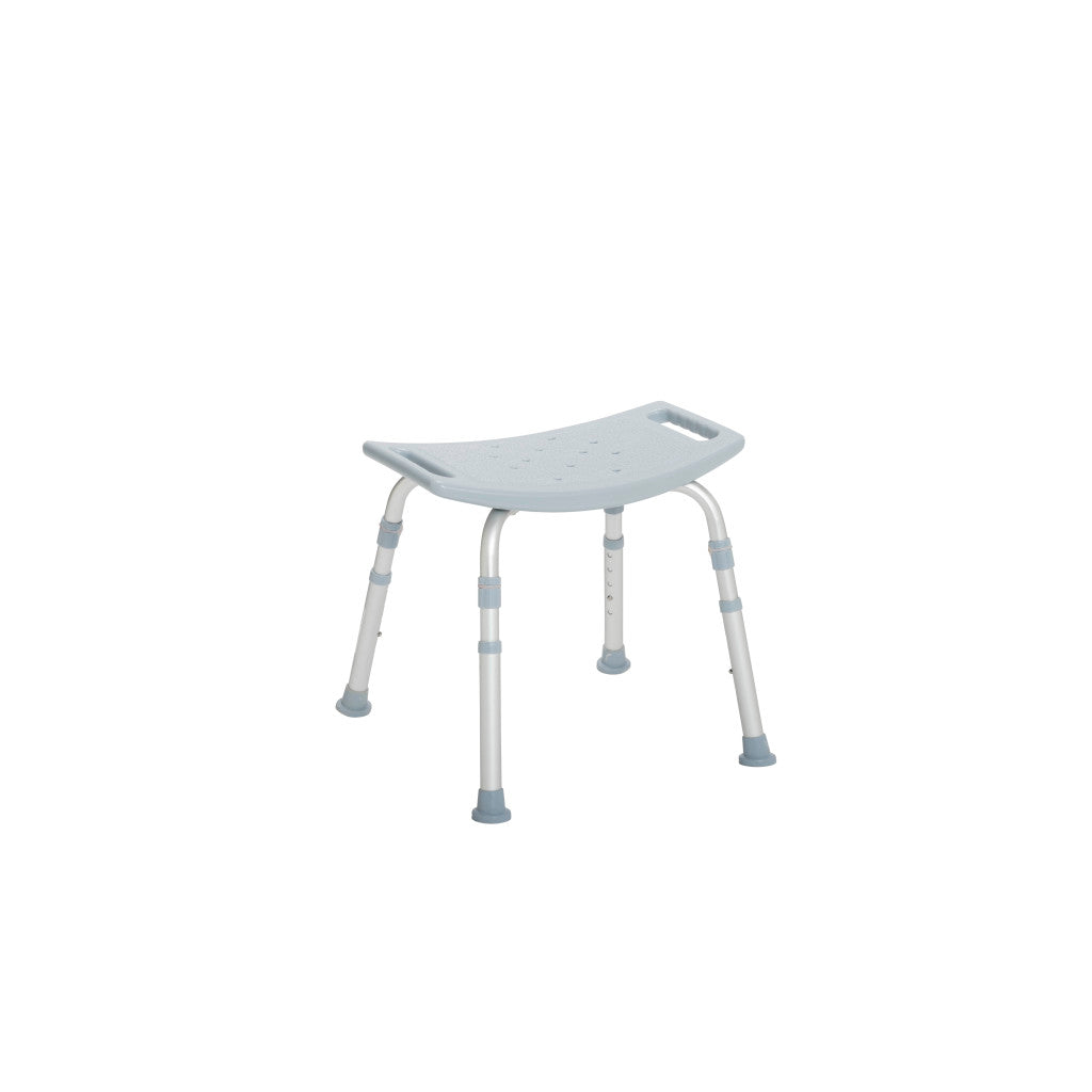 Deluxe Aluminum Shower Bench Without Back - BeHope