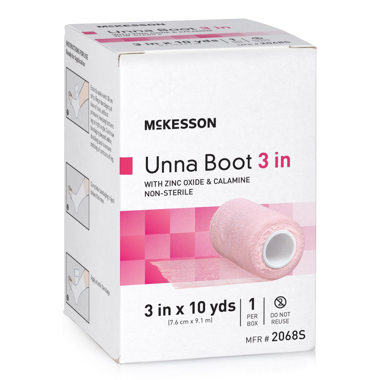 Mckesson Unna Boot Zinc Oxide Calamine Gauze Bandage - BeHope