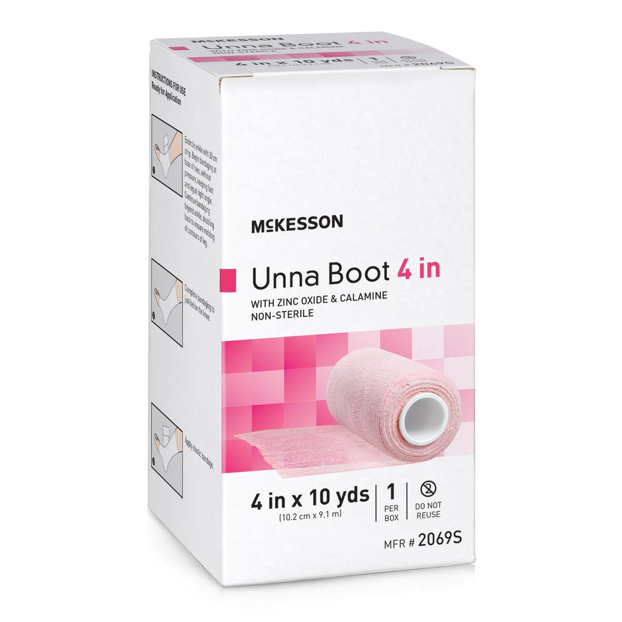 Mckesson Unna Boot Zinc Oxide Calamine Gauze Bandage - BeHope
