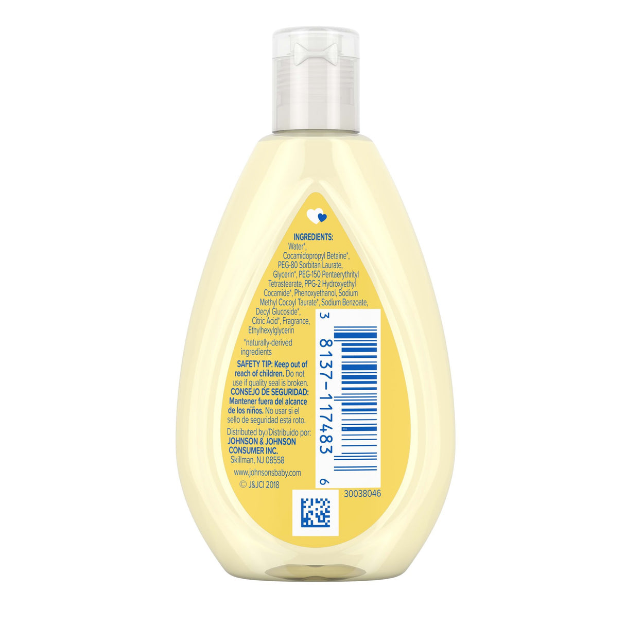 Baby Shampoo Body Wash Johnson's® Baby Head-to-toe® Gentle Newborn Sensitive Skin Paraben Free - BeHope