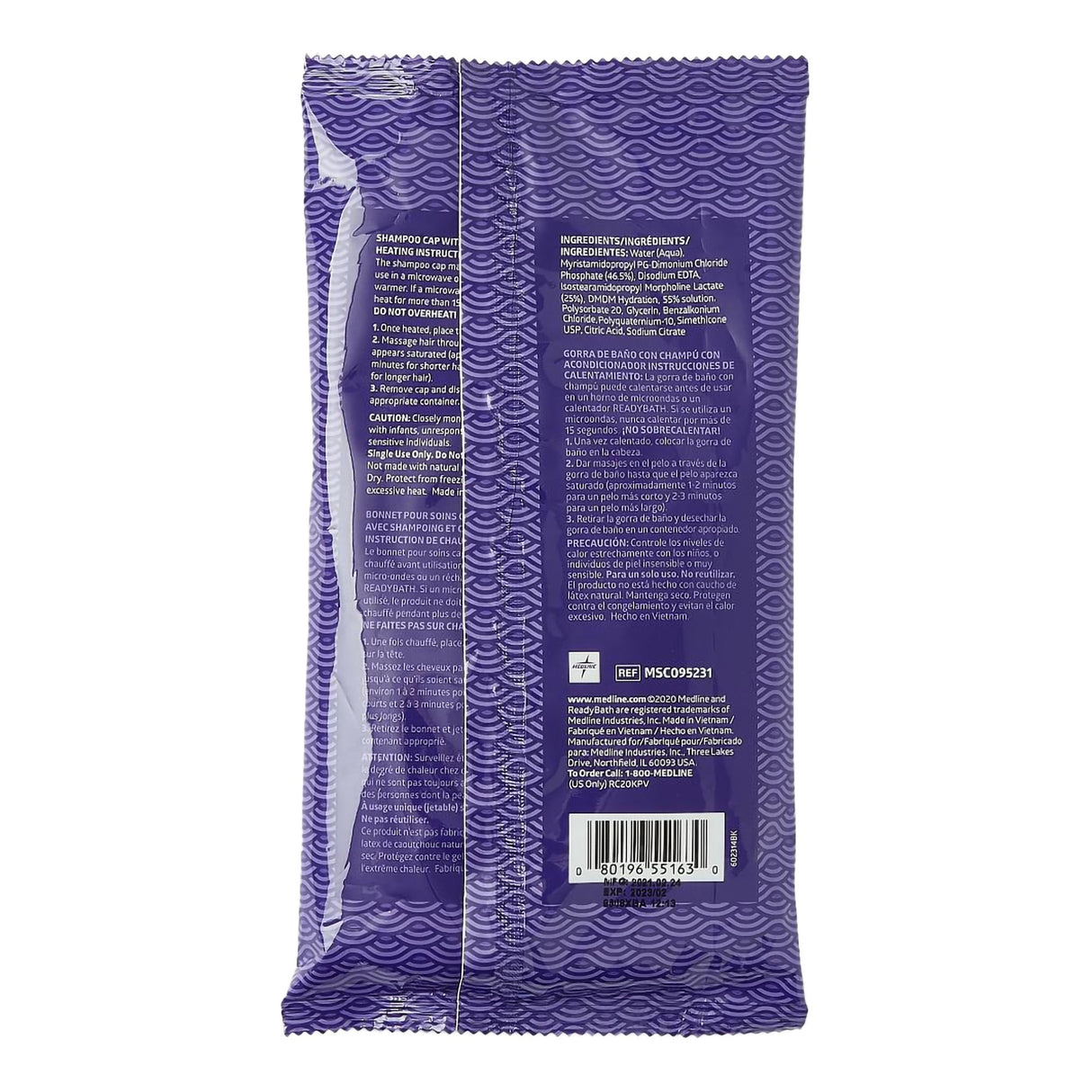 Shampoo Cap ReadyBath® 1 per Pack Individual Packet Unscented - BeHope