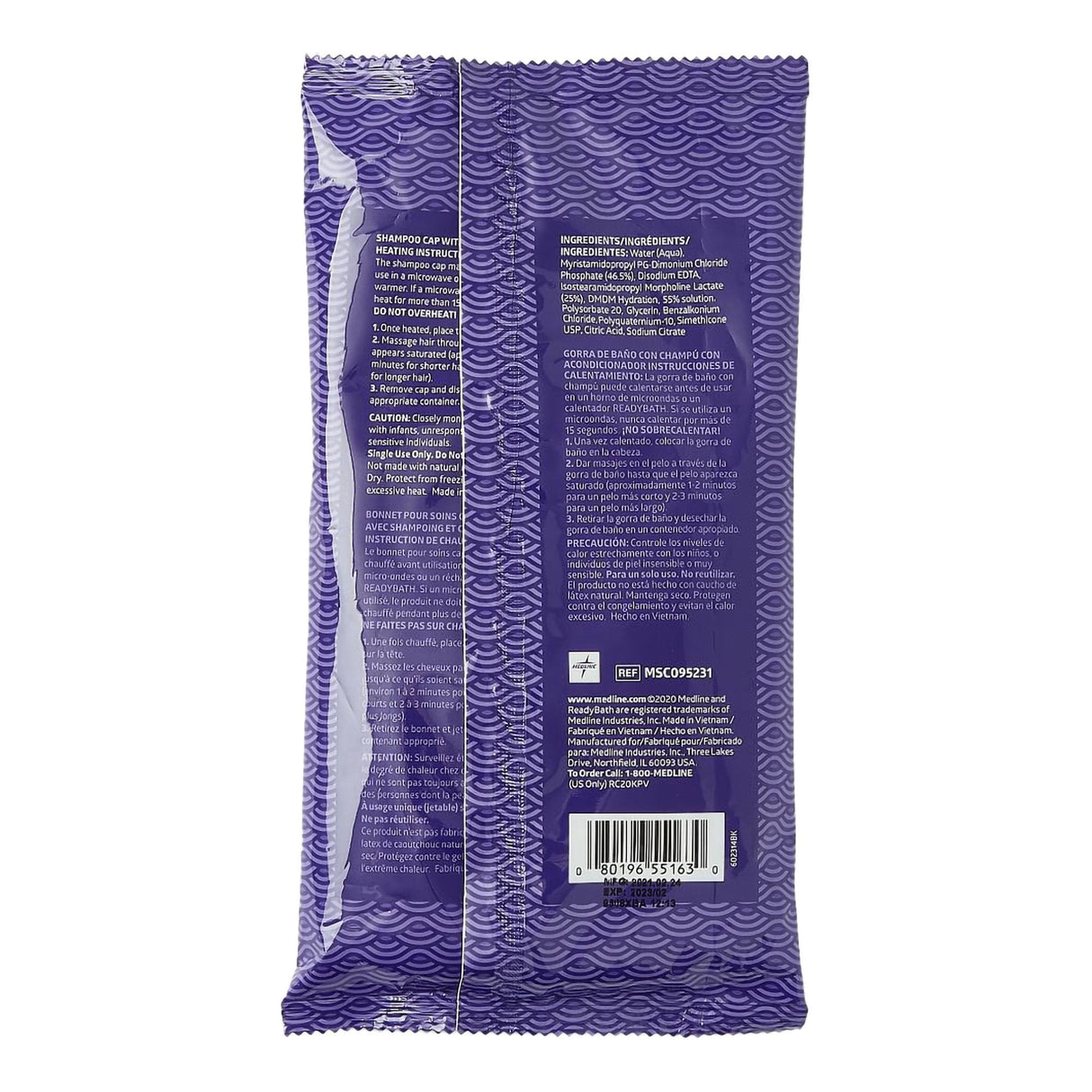 Shampoo Cap Readybath® 1 Per Pack Individual Packet Unscented