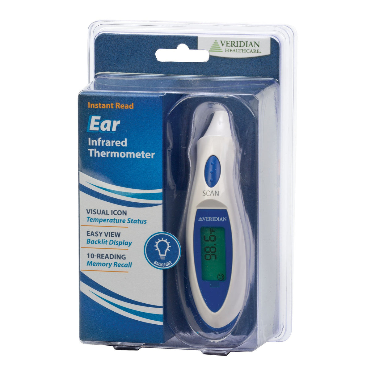 Tympanic Ear Thermometer Veridian Ear Probe Handheld - BeHope