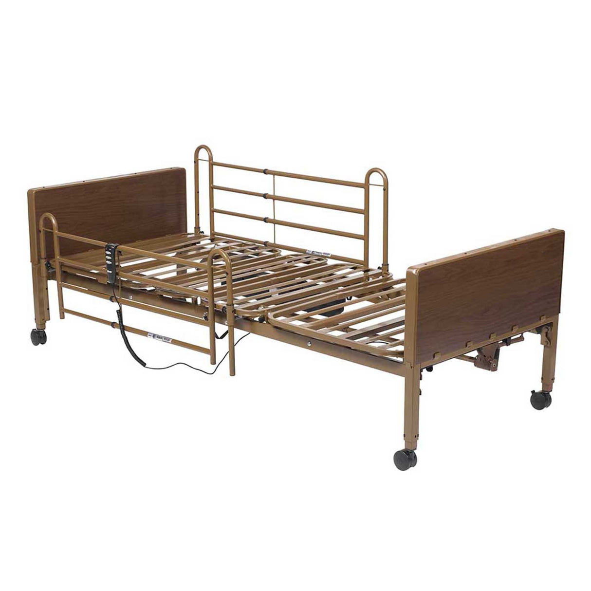 Semi-Electric Bed Competitor II Semi-Electric 87-1/5 Inch Length Adjustable Deck 15 to 22-1/2 Inch Height Range - BeHope